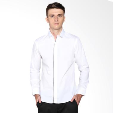 VM NF-180 Slimfit Panjang Kemeja Pria - Putih
