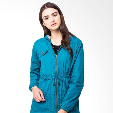 Evio Coconut Tree 1 Parka Jacket Wanita - Hijau