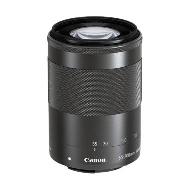 Canon EF-M 55-200mm f-4.5-6.3 IS STM Lensa Kamera - Black
