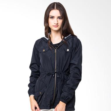 Evio Coconut Tree Women Parka 1 Jacket - Hitam