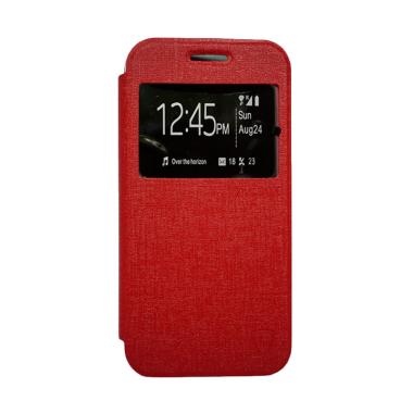Zagbox Flip Cover Casing for Lenovo K4 Note - Merah