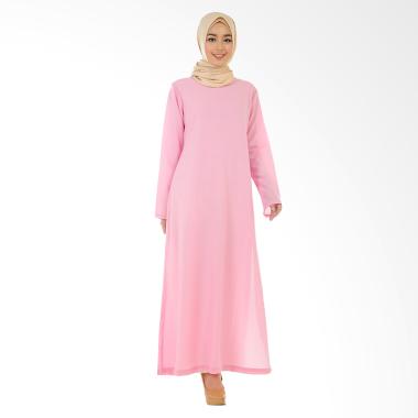 Hanalila Daily Hijab Kaisha Abaya in Gamis - Pink