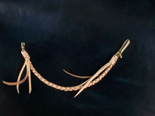 Keizo leather Wallet Chain Rope II Tali Dompet Kulit Vegtan Solid Brass Kuningan Natural