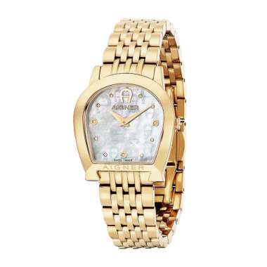 AIGNER (ETIENNE AIGNER) MA130207 Mother of Pearl Dial Swiss Made Jam Tangan Wanita GOLD