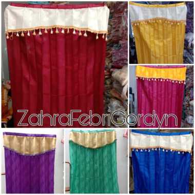 Gorden Plisket Manohara 6 lipatan T.1,8 Ungu Cream