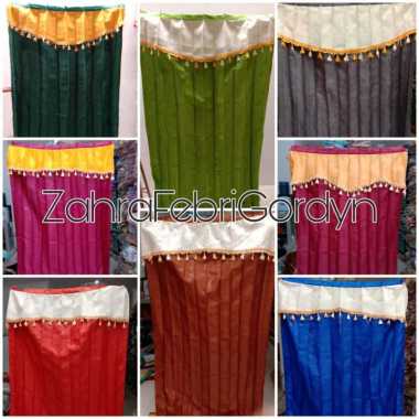 Gorden Plisket Manohara 6 lipatan T.1,8 Orange Cream