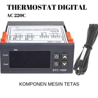 Thermostat Digital Mesin Tetas Telur Otomatis hitam