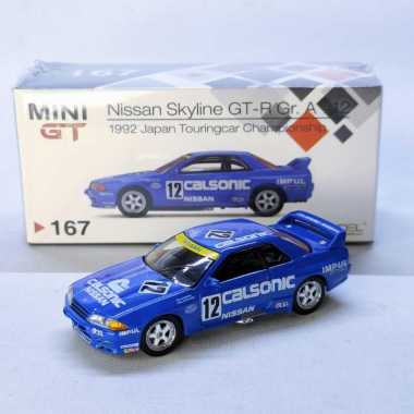 Diecast Mobil Nissan Skyline GTR R32 no. 167 Skala 1:64