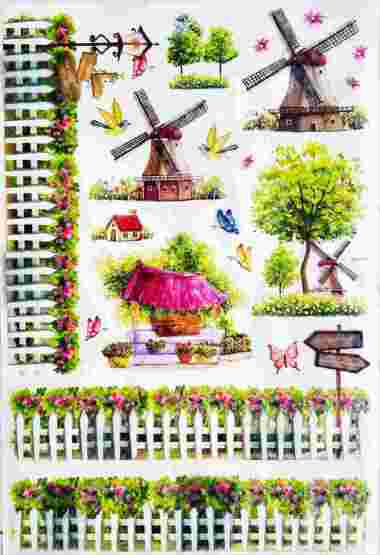 Stiker Dinding 3D 60 x 90 cm WD35 multicolour