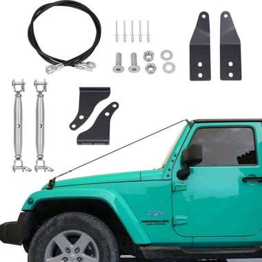 Lamb Limb Riser Kit JK Jeep Wrangler 07-15 Kawat Pelindung Kap Mesin Jungle Protector Obstacle Elimi