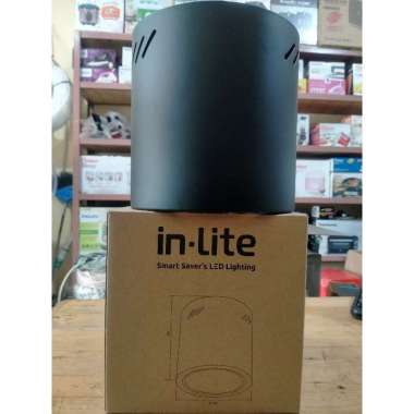 In-lite Downlight Outbow Minimalis 5 Inch Hitam Putih HITAM