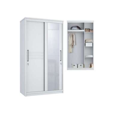 Siantano 2d SL LP Capitol Lemari Wardrobe LP Capitol 2D SL Putih