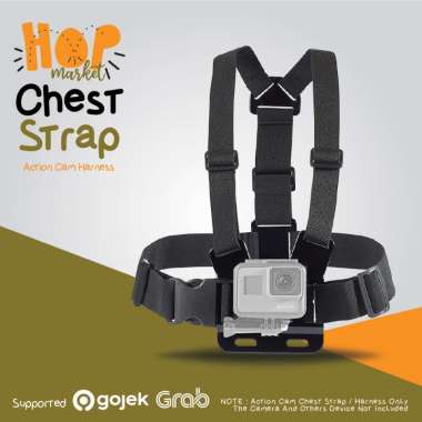 Action Cam Chest Strap for GOPRO HERO / XIAOMI YI / BRICA B-PRO & DJI OSMO Action Camera Etc BLACK
