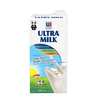 Promo Harga Ultra Milk Susu UHT Low Fat Full Cream 1000 ml - Blibli