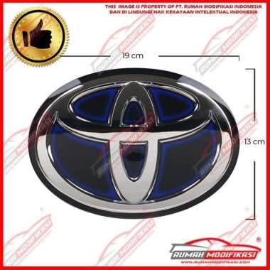 OEM Emblem - Logo - Toyota Fortuner Vrz 2016-2020  - Depan HYBRID BLUE