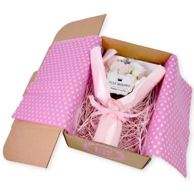 Scoop Buket Mawar Valentine Pink Putih 62290102
