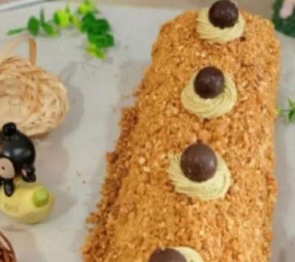 Mocca Nougat Roll Cake Premium Oleh Oleh Khas Pekanbaru