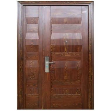 Pintu Baja Fortress JBS Prime Mother Son Besar Kecil Utama Rumah Premium Coklat