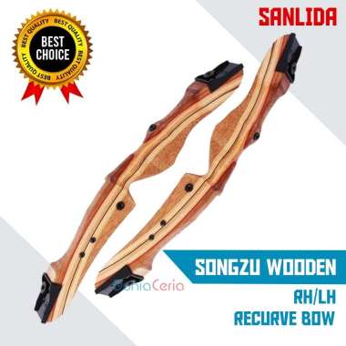 Riser Busur Panah Jandao Sanlida Songzu Wooden Recurve Bow - Left Hand