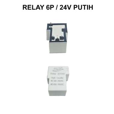 Relay 6P 24V Putih / Relay Putih Kaki 6 24V SR JPN