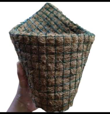 Pot Gantung Serabut Kelapa - Pot anggrek gantung