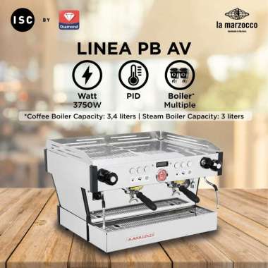 La Marzocco Mesin Kopi Espresso Linea PB AV 2 Gr stainless