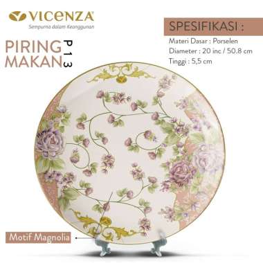 Vicenza Piring Makan 20 inch P13 Magnolia