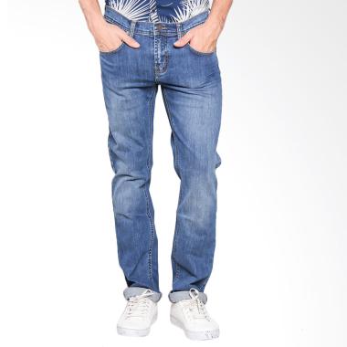 EMBA JEANS Slimfit Stretch Pant BS07 Pacific - Blue