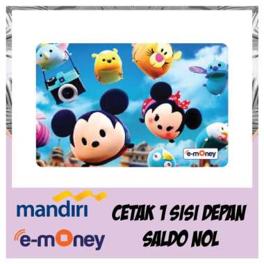 Kartu Etoll MANDIRI eMoney Kartun Anime Disney Tsum terbang 30 Kartun Anime e money e-Toll Vanguard