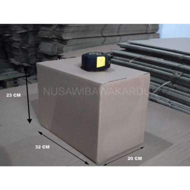 kardus box packing polos 32x20x23 kardus indomie