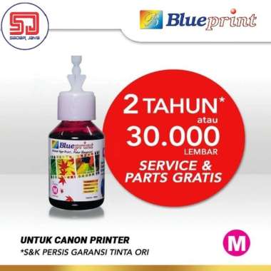 Blueprint Tinta Canon 100ml Tinta Refill Tinta Printer Canon IP 2770 MP 287 G1000 dll Magenta