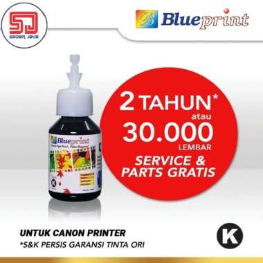 Blueprint Tinta Canon 100ml Tinta Refill Tinta Printer Canon IP 2770 MP 287 G1000 dll BLACK