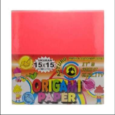 Kertas Origami Asturo 15 x 15 cm / Kertas Origami 10 Warna / Kertas Origami 15 x 15 50 Sheet