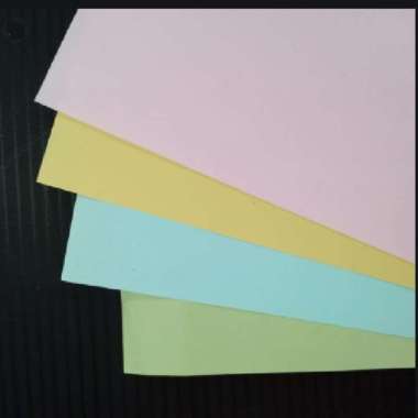 Kertas Warna Ukuran A4 Kuning, Pink, Hijau, dan Biru / HVS Warna 70gsm Per 20 / Kertas Berwarna HVS 