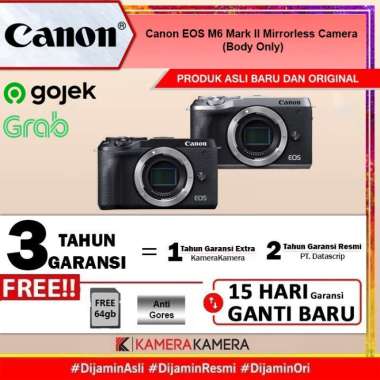 KameraKamera Canon EOS M6 Mark II Mirrorless Camera Body Only Black