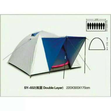 Tenda outdoor, Tenda Pramuka, Tenda camping Bnix 032 waterproof kapasitas 8 orang
