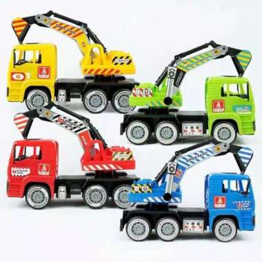 Mainan Mobil Konstruksi Excavator Truck / Mobil Truk Beko KGP8090