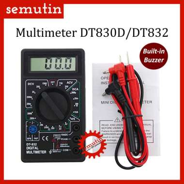 Multimeter Digital Buzzer DT830D DT832 - Avometer - Multitester - Multi Tester