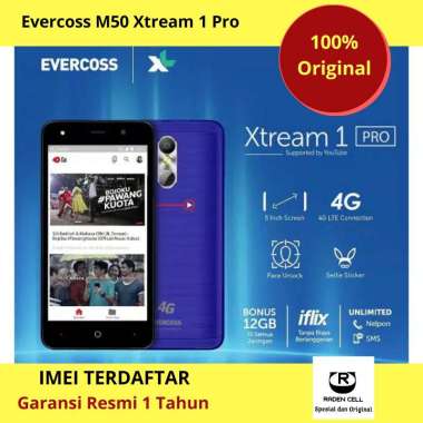 Evercoss M50 Star Xtream 1 Pro Ram 1/8 GB Handphone 4G LTE Murah HP Android 4G LTE Murah Garansi Res