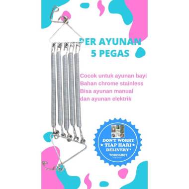 PER PEGAS AYUNAN VARIANS cocok untuk AYUNAN MANUAL maupun AYUNAN ELEKTRIK BAYI TOKOABET PER PEGAS 5