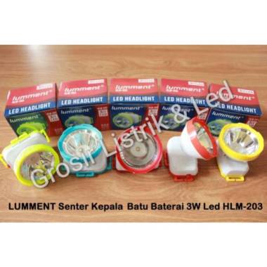 Lumment Senter Kepala Batu Baterai 3W LED HLM - 203