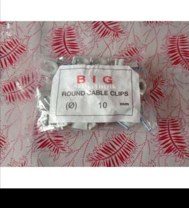 paku clam 10mm klem clem kabel listrik murah abu