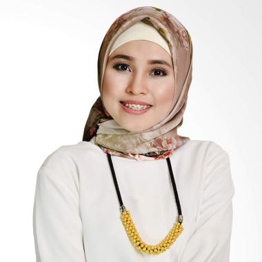 Erloz Hijab Adiba Square Kerudung - Brown