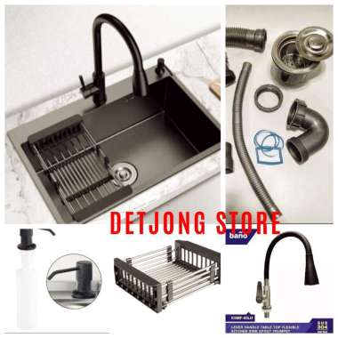 Jual Black Kitchen Sink Stainless 8245 Online April 2021 Blibli