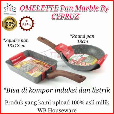 Cypruz Marble Omelette Square Pan