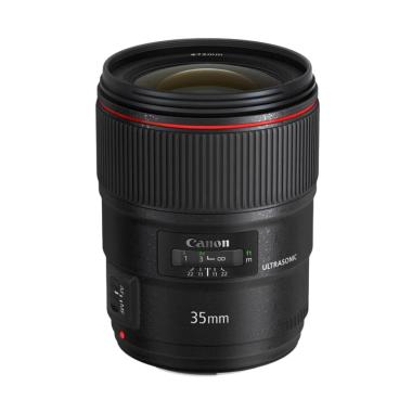 Megakamera - Canon EF 35mm f/1.4 L II USM Lensa Kamera - RESMI Black