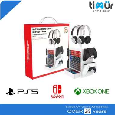 Universal Multifunctional Tempat Rak Kaset Nintendo Xbox One PS4 PS5