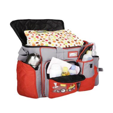 Snobby Besar Saku Print Amazing TPT 7904 Tas Bayi - Gray Merah