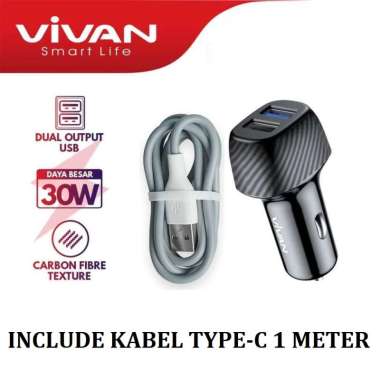 Vivan CC02Q Qualcomm Quick Charge 3.0 Car Charger 18W +12W Smart power