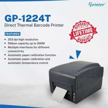 barcode printer GPRINTER GP - 1224T kassen hitam